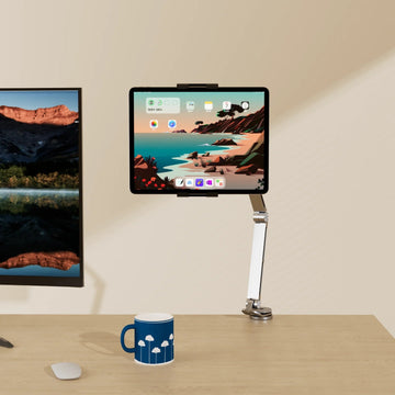 Artpowers Tablet Houder Aanpasbaar Draaibaar Universeel Voor Tablet en Smartphone Gebruikers Apsilon