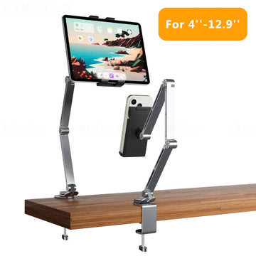 Artpowers Tablet Houder Aanpasbaar Draaibaar Universeel Voor Tablet en Smartphone Gebruikers Apsilon