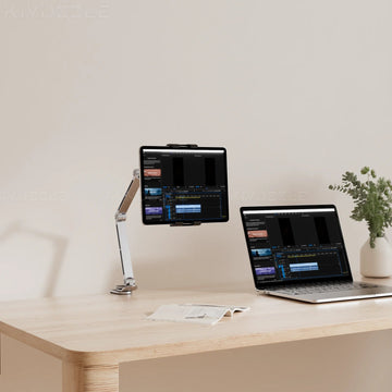 Artpowers Tablet Houder Aanpasbaar Draaibaar Universeel Voor Tablet en Smartphone Gebruikers Apsilon