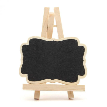 Houten Serie - Mini Schoolbord - Draagbaar - 10 Stuks/Set - Decoratief - Voor Feesten en Bruiloften - Model 10PCS Apsilon
