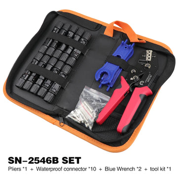 Crimping Pliers Set Terminal Eletrico Wire Clip Connector Electric Wiring Tools Crimper For MC Tool Plier Solar Energy 2546B 4 Apsilon