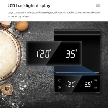 Koffie - Weegschaal - 3kg/0.1g - Met Timer - Digitale - Voor Koffieliefhebbers - Model 3kg Apsilon