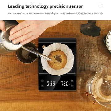 Koffie - Weegschaal - 3kg/0.1g - Met Timer - Digitale - Voor Koffieliefhebbers - Model 3kg Apsilon