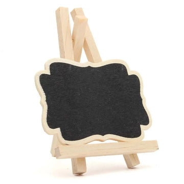 Houten Serie - Mini Schoolbord - Draagbaar - 10 Stuks/Set - Decoratief - Voor Feesten en Bruiloften - Model 10PCS Apsilon