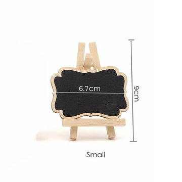 Houten Serie - Mini Schoolbord - Draagbaar - 10 Stuks/Set - Decoratief - Voor Feesten en Bruiloften - Model 10PCS Apsilon