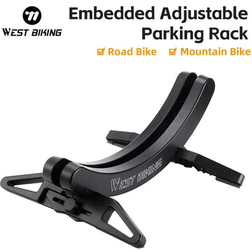 WEST BIKING - Fietsenparkeerstandaard - Verstelbaar - 30-80mm Breedte - Fietsrek - Voor MTB en Racefietsen - Model Adjustable Stand Apsilon