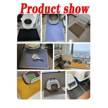 Katten Serie - Kattenbakmat - Waterdicht - Antislip - Vulling Vanger - Voor Katten - Groot Model E Apsilon