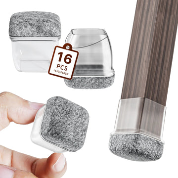 Siliconen - Stoelpootbeschermers - Anti-Slip - Geluiddempend - Vloerbeschermers - Voor Houten Vloeren - 16 Stuks Apsilon