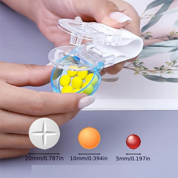 1pc Portable Pill Taker Remover with Medicine Box Household Gadgets, Tablets, Pills Assistance Tool New Design Pill Dispenser Apsilon