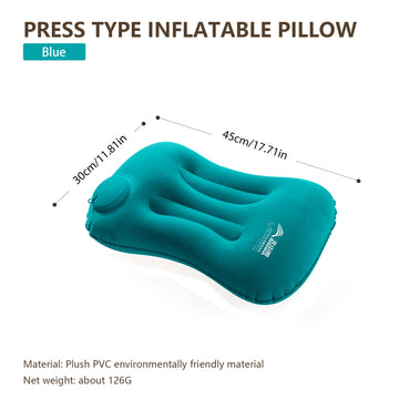 BISINNA Camping Inflatable Pillow Portable Ultralight Travel Hiking Air Sleeping Pillow for Neck and Lumbar Support Apsilon