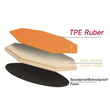 Stille Drum - Oefenpad - 8-Inch Dubbelzijdig - Drie-Laags Rubber - Mute Pad - Voor Beginners Apsilon