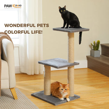 Kleine Kattentoren - Kattentoren - Met Krabpalen - Grote Hangmat - Kattenactiviteit - Voor Indoor Katten - Model AMT0208 Apsilon
