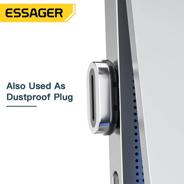 Essager PD 100W Magnetic USB C OTG Adapter Fast Charging Type C Magnet Connector 20Gbp Data Sync 4K@60Hz For Macbook Laptop Apsilon