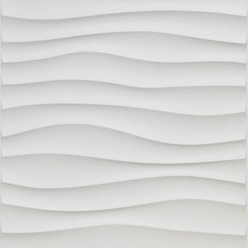 Diamond Serie - 3D Wandpaneel - Diamant Design - Vuurvast - Decoratie - Voor DIY - Model 30x30cm Mat Wit/Zwart Apsilon