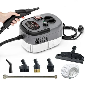 2500W Handheld Steam Cleaner High and Temperature Air Conditioner Kitchen Hood Car Steam Clean Machine Floor and More Cleaning Apsilon
