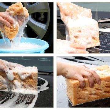 Honeycomb Serie - Auto Was Spons - Groot Formaat - Herbruikbaar - Reiniging - Voor Auto en Motor - Model 17x11x9 CM Apsilon