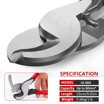Heavy-Duty Battery Cable Crimping Tool Kit, 8-1/0 AWG Range, Wire Crimp Connector Assortment Car Auto Copper Ring Terminal Apsilon