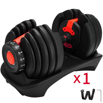 Aanpasbare Halters - Verstelbaar Gewicht - 5-52.5 LBS - Sterkte Training - Fitness - Voor Thuisgebruikers - Model 52.5LBS Apsilon