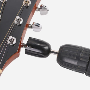 Gitaarsnarren Wikkelaar - Hex voor Elektrische Boor - Stempeg Trekker - Gitaar Accessoires - Voor Gitaristen - Zwart Model Black Apsilon