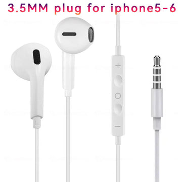 Wired Earphones Type c Earbuds for Apple Lightning Headphones with Line Iphone 5 6 8 7 Plus X XS MAX XR 10 11 12 13 14 Pro 15 16 Apsilon