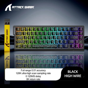 Attack Shark X68 HE - Magnetisch Toetsenbord - 8KHz Rapid Trigger - 0.01mm Nauwkeurigheid - Gaming - Voor Gamers - Model X68 HE Apsilon