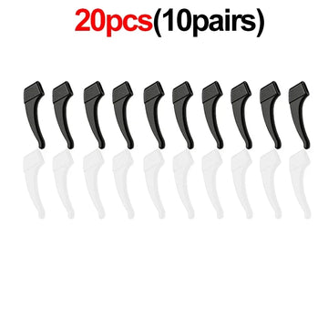 2/40pcs Silicone Ear Hook Anti-slip Glasses Leg Ear Sleeve Bracket Fastener Sunglasses Accessories Grip Anti-fall Eyewear Holder Apsilon