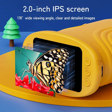 1000X Handheld Microscope for Kids 2.0" Screen Rechargeable Mini Pocket Digital Microscopes Portable Edu Gift Children Students Apsilon