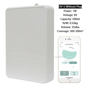 OV Serie - Geurdiffuser - 500 ml Capaciteit - Waterloze - Luchtverfrisser - Voor Thuisgebruik - OV-5 Pro Apsilon