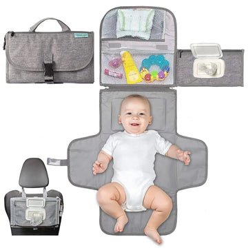 Baby Serie - Verschoningsmat - Waterdicht - Draagbaar met Zakken - Reizen Accessoire - Voor Ouders Apsilon