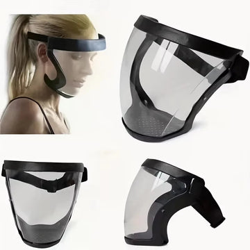 Veiligheidsreeks - Volledig Gezicht Masker - Transparant - Herbruikbaar - Bescherming - Voor Volwassenen en Tieners - Model Standaard Apsilon