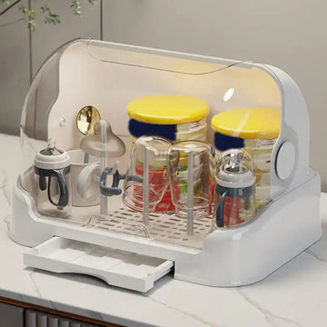 Baby Droogrek met Verwijderbare Druipbak en Stofdichte Opslag voor Baby's - Model X Apsilon
