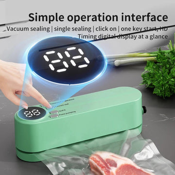 Charging Mini Wireless Fully Automatic Vacuum Sealing Machine Household Small Portable Food Packaging Plastic Sealing Machine Apsilon