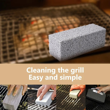 1pc BBQ Grill Cleaning Brush Brick Block Barbecue Cleaning Stone Pumice Brick For Barbecue Rack Outdoor Kitchen BBQ Tools Apsilon
