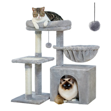 Kleine Kattentoren - Kattentoren - Met Krabpalen - Grote Hangmat - Kattenactiviteit - Voor Indoor Katten - Model AMT0208 Apsilon