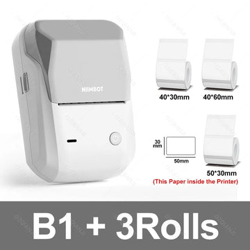 NIIMBOT - Thermische Labelprinter - Draagbaar - Bluetooth - Waterdicht - Voor Kantoor en Thuis - B1 Apsilon