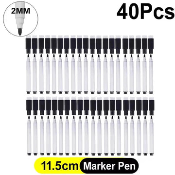 Magnetisch - Droogwis Markers - Ingebakken Viltgum - Vloeiende Inktstroom - Whiteboard Pennen - Voor Thuis Kantoor School Apsilon