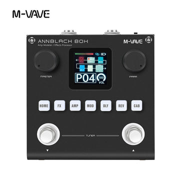M-VAVE Blackbox - Gitaar/Bas Versterker Modeler - Opladbaar - 80 Bewerkbare Presets - Effecten - Voor Gitaristen en Bassisten - Model Blackbox Apsilon