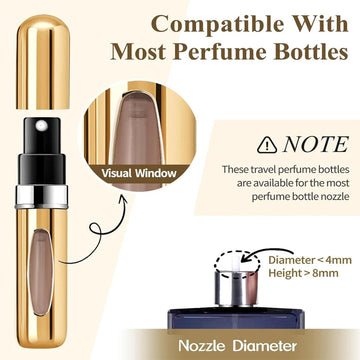 Essentiele Parfumserie - Vernevelaar - Draagbaar - Mini Hervulbaar - Aluminium Spuit - Voor Reizigers - 5ml Model Apsilon