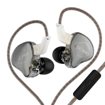KZ EDC PRO - Oordopjes - Hoge Gevoeligheid - Grote Dynamische - Zilveren Kabel - Voor Audiofielen - Model EDC PRO Apsilon