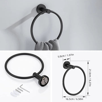 Badkamer Serie - Accessoires Set - RVS Materiaal - Wandmontage - Badkamer Set - Voor Thuisgebruik - Model A1 Apsilon