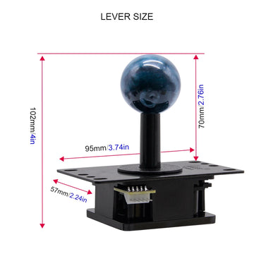 Qanba Gravity Mechanical Arcade Joystick Shafts Silent Lever JOV8S JCV8 Joystick Arcade Accessories Quick DIY Parts Apsilon