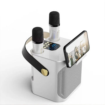 VIKEFON - Draagbare Bluetooth Speaker - 100W Krachtig - Dual Microfoon - Karaoke - Voor Muziekliefhebbers - S882 Apsilon