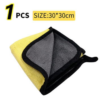 Car Wash Microfiber Towel 30x30/60CM Car Cleaning Drying Cloth Hemming Car Care Cloth Detailing Car Wash Towel Apsilon