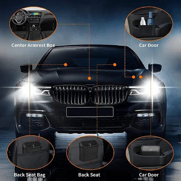 Auto Serie - Afvalbak - Met Deksel - Bevat 60 Zakken - Lekvrij - Accessoires - Voor Automobilisten - Standard Model Apsilon