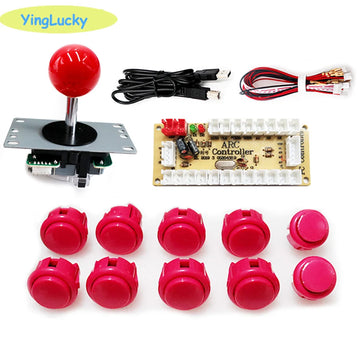 Arcade 2 Player Zero Delay Kit Mando Arcade Usb Encoder To Pc Rasberry Pi SANWA Push Button Joystick Usb Arcade Cabinet Apsilon