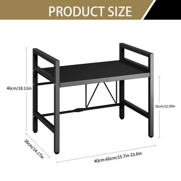 Keuken Serie - Uitbreidbare Microwave Organizer - Vochtdicht en Roestvrij - Efficiënte Opslag - Voor Thuisgebruikers - Model EX64 Apsilon
