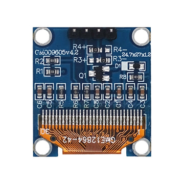 0.96 Inch OLED Display Module SSD1306 I2C IIC SPI Serial 128X64 LCD 4 Pin YellowBlue WhiteBlue for Arduino(Pin Headers Soldered) Apsilon