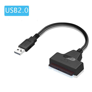 USB-SATA Serie - USB naar SATA Kabel - Tot 6 Gbps - Voor 2.5 Inch HDD SSD - Adapter - Voor Gebruikers - SATA III 22 Pin Apsilon
