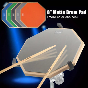 Stille Drum - Oefenpad - 8-Inch Dubbelzijdig - Drie-Laags Rubber - Mute Pad - Voor Beginners Apsilon