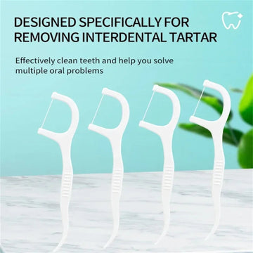 Portabele Tandfloss Serie - Eenmalig Gebruik Sticks - Hoge Spanning - Zacht Floss - Mondhygiëne - Voor Reizigers - Standaard Model Apsilon